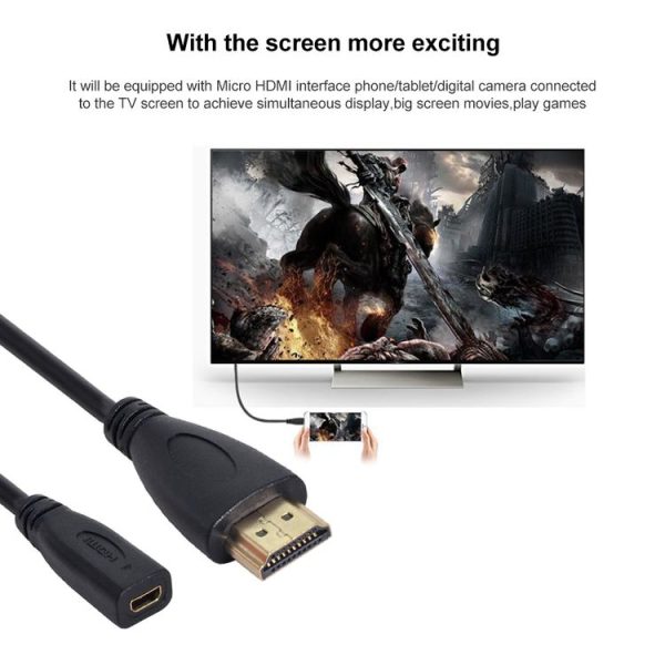 20cm HDMI Male to Micro HDMI Female Adapter Cable - Image 4