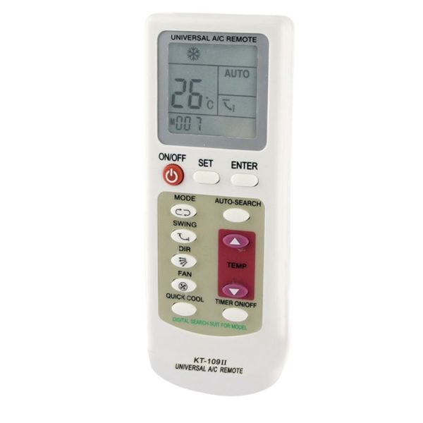 Universal Air Conditioner IR Remote Controller (White) - Image 2