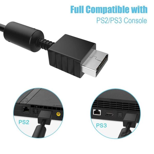 Component AV Video-Audio Cable for PS3 (Black) - Image 4
