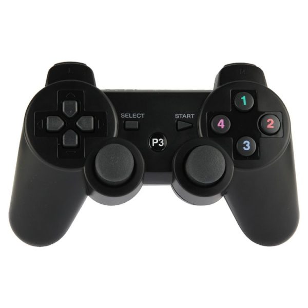 Double Shock III Wireless Controller, Manette Sans Fil Double Shock III for Sony PS3, Has Vibration Action (with logo) (Black) - Image 3