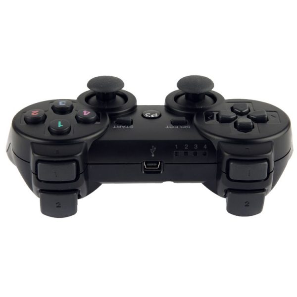 Double Shock III Wireless Controller, Manette Sans Fil Double Shock III for Sony PS3, Has Vibration Action (with logo) (Black) - Image 6