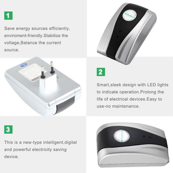 SD-001 Super Intelligent Digital Energy Saving Equipment, Useful Load: 18000W EU Plug (Grey) - Image 7