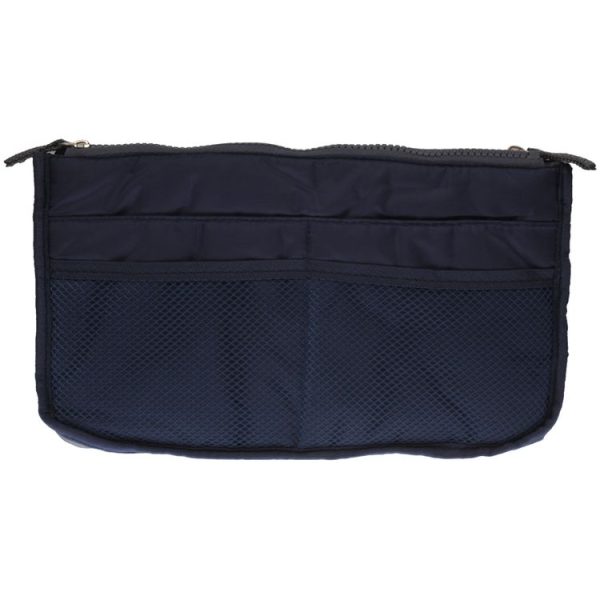 Thicken Portable Multi-function Double Zipper Cosmetic Bag, Storage Bag in Bag (Dark Blue) - Image 3