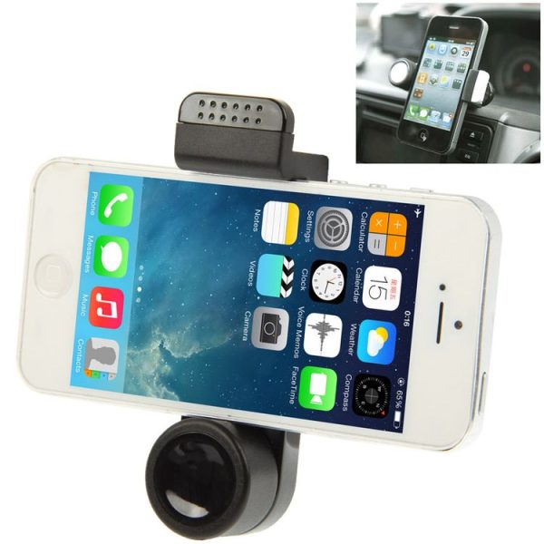 IMount 360 Degree Rotatable Portable Car Air Vent Mount, For iPhone, Galaxy, Huawei, Xiaomi, Lenovo, Sony, LG, HTC and Other Smartphones (Black)