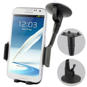 Suction Cup Car Holder, For Galaxy Note II / N7100 (Black)