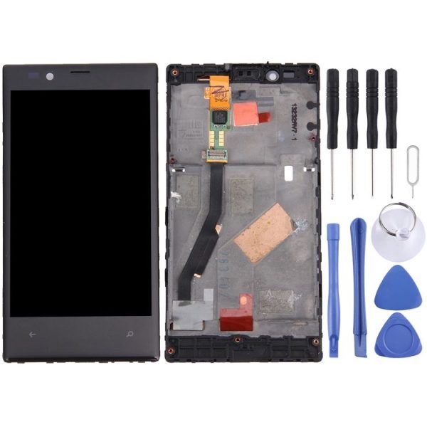 LCD Display + Touch Panel with Frame for Nokia Lumia 720 (Black)