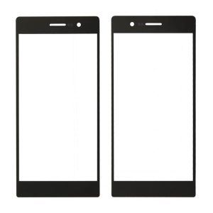 10 PCS Front Screen Outer Glass Lens for Huawei Ascend P7 (Black)
