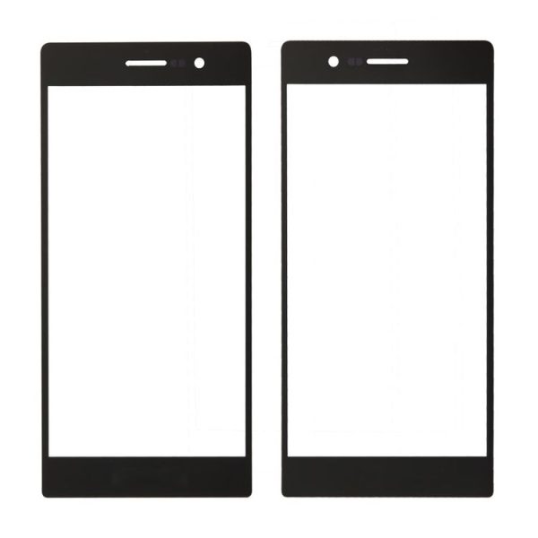 10 PCS Front Screen Outer Glass Lens for Huawei Ascend P7 (Black) - Image 2