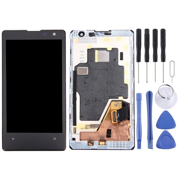 LCD Display + Touch Panel with Frame for Nokia Lumia 1020 (Black)