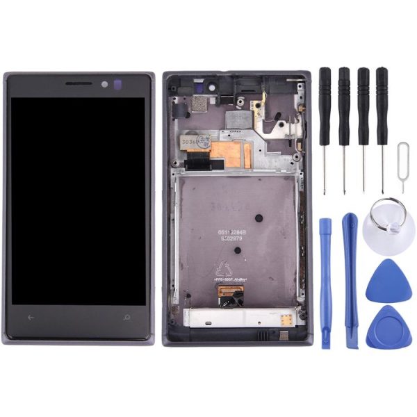 LCD Display + Touch Panel with Frame for Nokia Lumia 925 (Black)