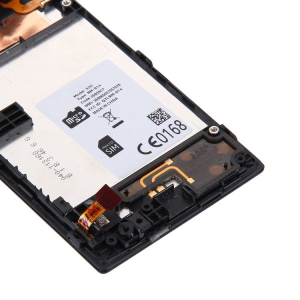 LCD Display + Touch Panel with Frame for Nokia Lumia 520 (Black) - Image 5