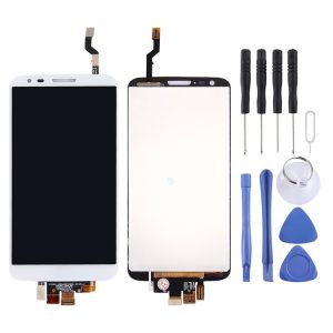 Original LCD Screen and Digitizer Full Assembly for LG G2 / D802 / D805 (White)
