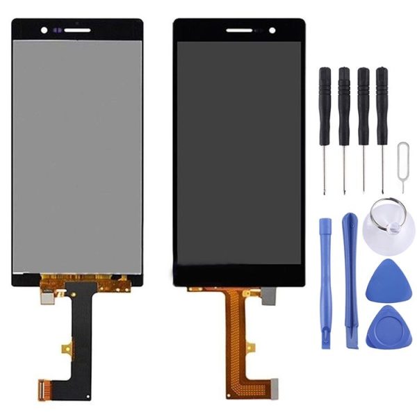 2 in 1 for Huawei Ascend P7 (LCD + Touch Pad) Digitizer Assembly (Black)