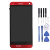 LCD Display + Touch Panel with Frame for HTC One M7 / 801e (Red)