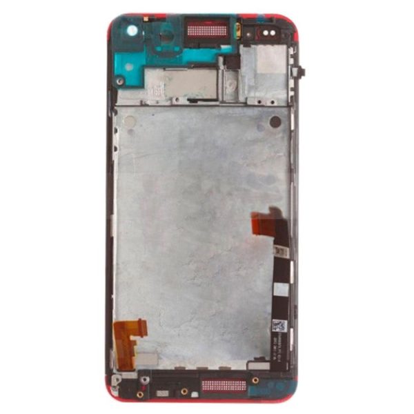LCD Display + Touch Panel with Frame for HTC One M7 / 801e (Red) - Image 3
