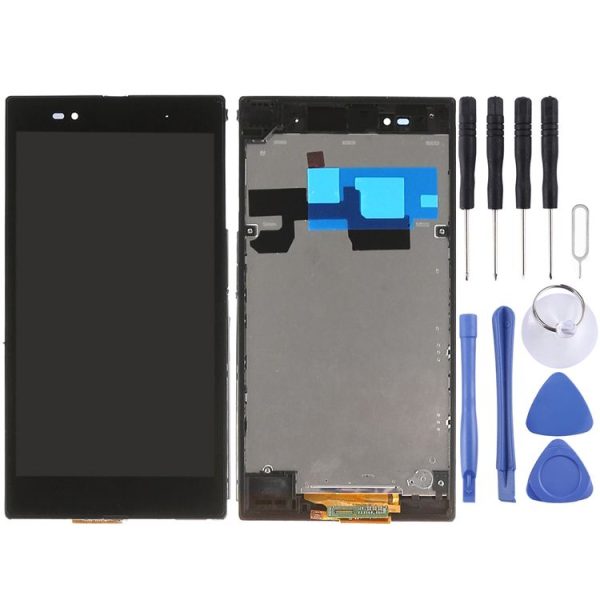 LCD Display + Touch Panel with Frame for Sony Xperia Z Ultra / XL39h (Black)