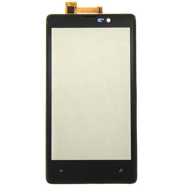 Touch Panel with Frame for Nokia Lumia 820 (Black) - Image 2