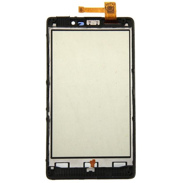 Touch Panel with Frame for Nokia Lumia 820 (Black) - Image 3
