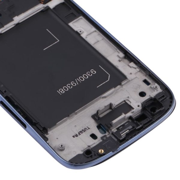 Original Super AMOLED LCD Screen for Samsung Galaxy SIII / i9300 Digitizer Full Assembly with Frame (Blue) - Image 4