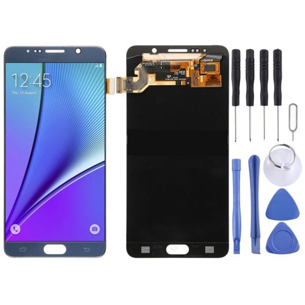 5.7 inch Original LCD Screen and Digitizer Full Assembly for Galaxy Note 5 / N9200, N920I, N920G, N920G / DS, N920T, N920A (Blue)