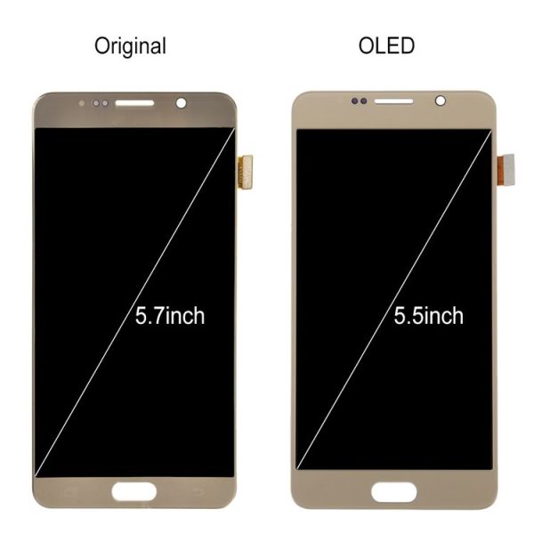5.7 inch Original LCD Screen and Digitizer Full Assembly for Galaxy Note 5 / N9200, N920I, N920G, N920G / DS, N920T, N920A (Blue) - Image 2