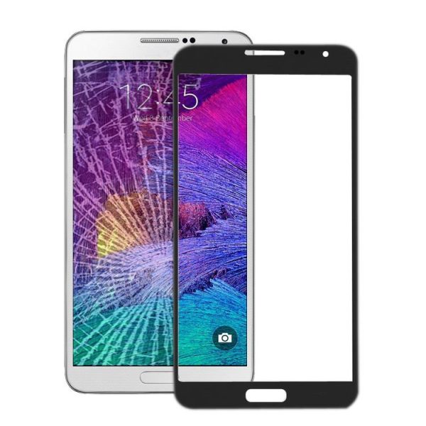 Galaxy Note 4 / N910 High Quality Front Screen Outer Glass Lens (Black) - Image 2