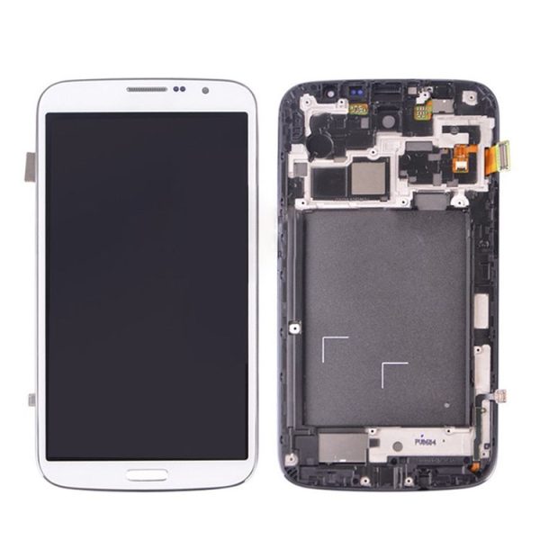 LCD Display (TFT) + Touch Panel with Frame for Galaxy Mega 6.3 / i9200 / i9205 (White) - Image 2