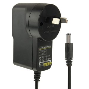 AC / DC Adapter 12V 1A for CCD Cameras, Output Tips: 5.5 x 2.1mm (Black)