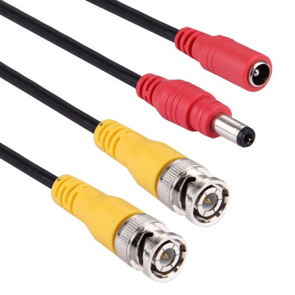 CCTV Cable, Video Power Cable, RG59 Coaxial Cable, Length: 5m (Black) - Image 3