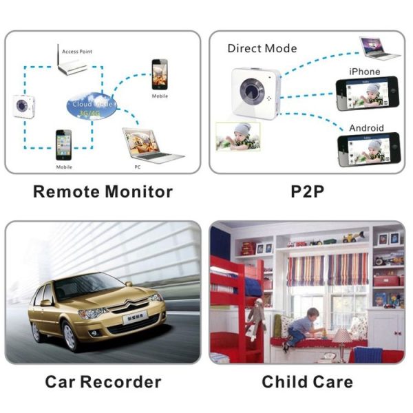 Portable Multifunction HD 720P 1.3MP WiFi Camera / Camcorder, For iPhone, Galaxy, Huawei, Xiaomi, LG, HTC and Other Smart Phones (Black) - Image 10