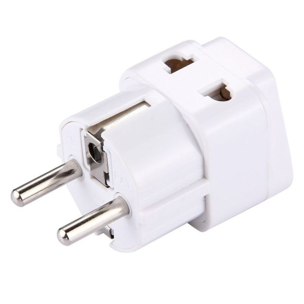 WD-9 Plug Adapter, Travel Power Adaptor with Europe Socket Plug (White) - Image 4