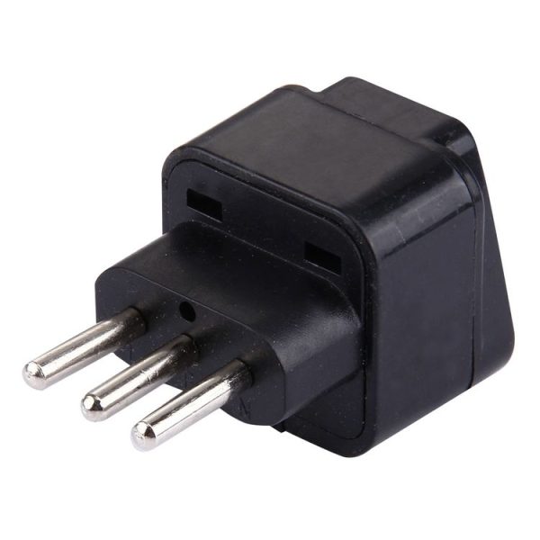 Plug Adapter, Travel Power Adaptor with Italian Plug (Black) - Image 3
