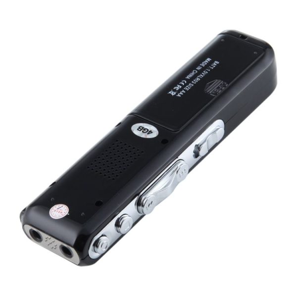 4GB Digital Voice Recorder Dictaphone MP3 Player, Support Telephone Recording, VOX Function (Black) (Black) - Image 3