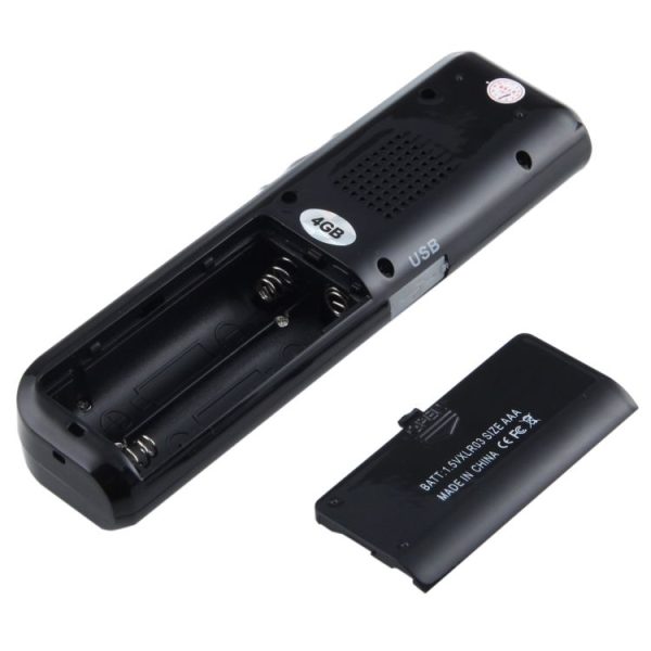 4GB Digital Voice Recorder Dictaphone MP3 Player, Support Telephone Recording, VOX Function (Black) (Black) - Image 4