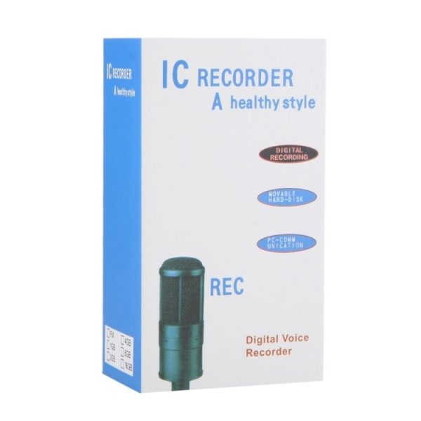 4GB Digital Voice Recorder Dictaphone MP3 Player, Support Telephone Recording, VOX Function (Black) (Black) - Image 8