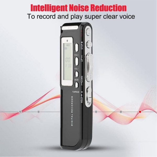 4GB Digital Voice Recorder Dictaphone MP3 Player, Support Telephone Recording, VOX Function (Black) (Black) - Image 9