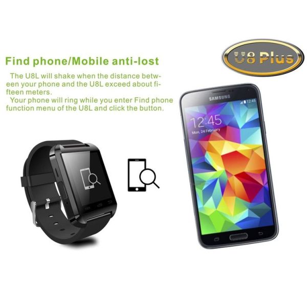 U8 Plus 1.44 Inch Capacitive Touch Screen Bluetooth V4.0 Smart U Watch, Support Pedometer / Sleep Monitoring / Remote Capture / Receive the call / Anti-lost (White) - Image 10