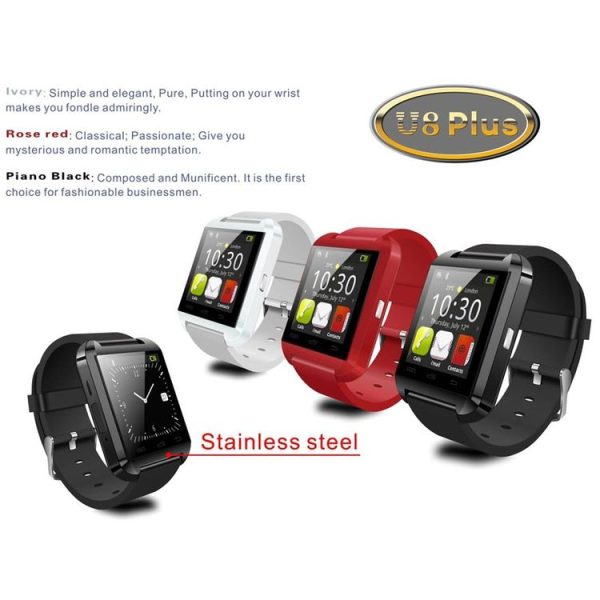 U8 Plus 1.44 Inch Capacitive Touch Screen Bluetooth V4.0 Smart U Watch, Support Pedometer / Sleep Monitoring / Remote Capture / Receive the call / Anti-lost (White) - Image 4