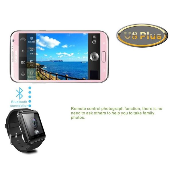 U8 Plus 1.44 Inch Capacitive Touch Screen Bluetooth V4.0 Smart U Watch, Support Pedometer / Sleep Monitoring / Remote Capture / Receive the call / Anti-lost (White) - Image 9