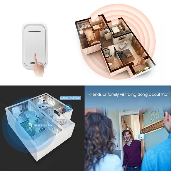 Forecum 10 Wireless Smart Home Doorbell with Single Receiver - Image 10