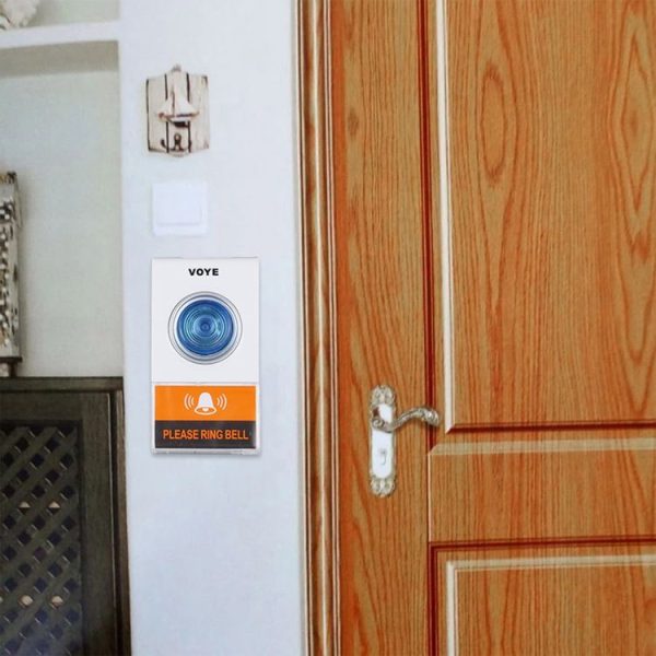 VOYE V005A Wireless Remote Doorbell with 38 Polyphony Sounds (White) - Image 8