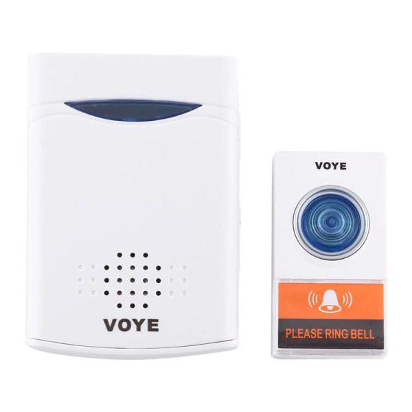 VOYE V006A Home Music Remote Control Wireless Doorbell with 38 Polyphony Sounds (White) - Image 2