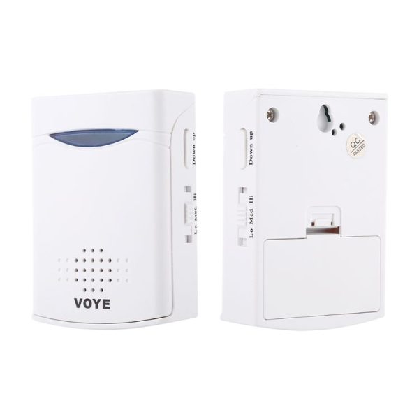 VOYE V006A Home Music Remote Control Wireless Doorbell with 38 Polyphony Sounds (White) - Image 3
