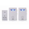 VOYE V006B2 Wireless Remote Control Chime Door Bell with Double-Receiver (White)