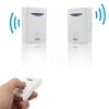 VOYE V006B2 Wireless Remote Control Chime Door Bell with Double-Receiver (White) - Image 2