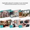 VOYE V006B2 Wireless Remote Control Chime Door Bell with Double-Receiver (White) - Image 7
