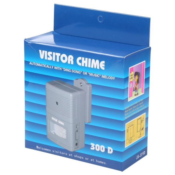 300D Wireless Visitor Alarm Entry Alert Door Chime (Grey) - Image 6