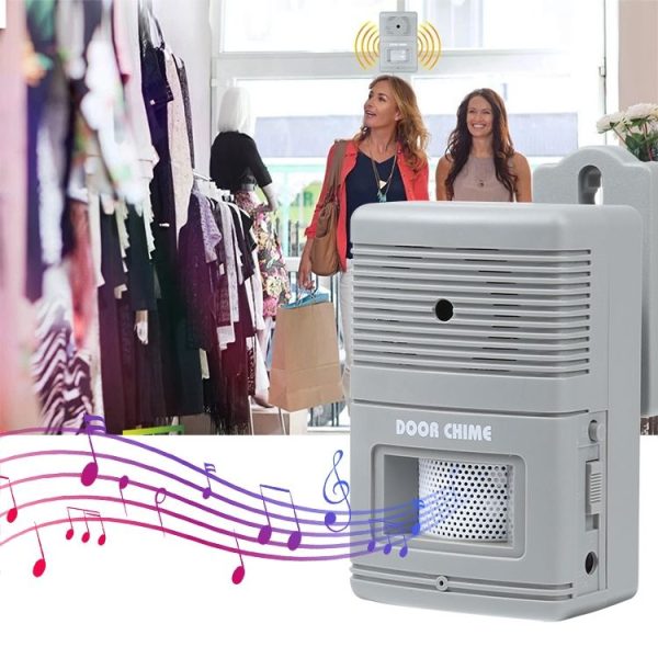 300D Wireless Visitor Alarm Entry Alert Door Chime (Grey) - Image 7
