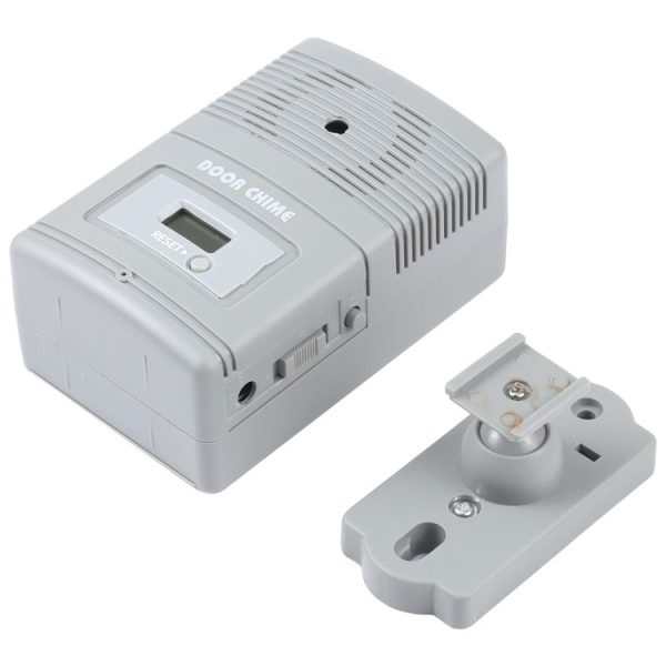 JX-371E Light Sensitive and Motion Activated Visitor Door Chime with 0.7 inch LCD Counter (Grey) - Image 5