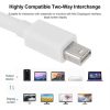 Mini DP DisplayPort Cable for Apple iMac MacBook Pro, Length: 2m (White) - Image 3
